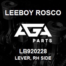 LB920228 Leeboy Rosco LEVER, RH SIDE | AGA Parts