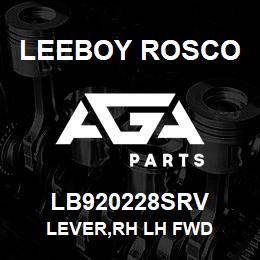 LB920228SRV Leeboy Rosco LEVER,RH LH FWD | AGA Parts