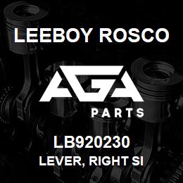 LB920230 Leeboy Rosco LEVER, RIGHT SI | AGA Parts