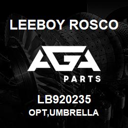 LB920235 Leeboy Rosco OPT,UMBRELLA | AGA Parts