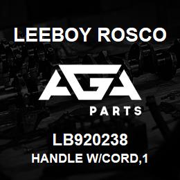 LB920238 Leeboy Rosco HANDLE W/CORD,1 | AGA Parts