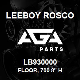 LB930000 Leeboy Rosco FLOOR, 700 8' H | AGA Parts