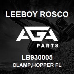 LB930005 Leeboy Rosco CLAMP,HOPPER FL | AGA Parts