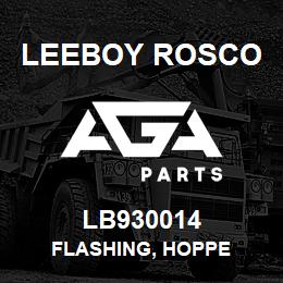 LB930014 Leeboy Rosco FLASHING, HOPPE | AGA Parts