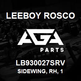 LB930027SRV Leeboy Rosco SIDEWING, RH, 1 | AGA Parts