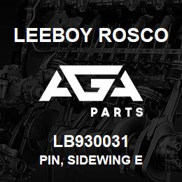 LB930031 Leeboy Rosco PIN, SIDEWING E | AGA Parts