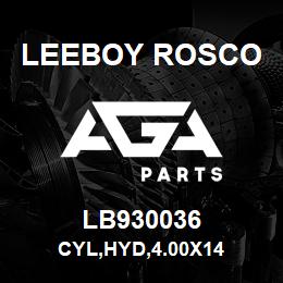 LB930036 Leeboy Rosco CYL,HYD,4.00X14 | AGA Parts