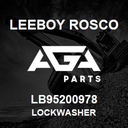 LB95200978 Leeboy Rosco LOCKWASHER | AGA Parts