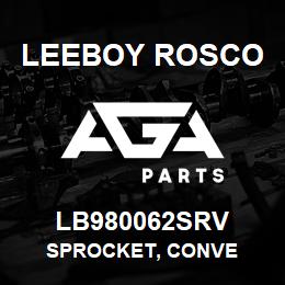 LB980062SRV Leeboy Rosco SPROCKET, CONVE | AGA Parts