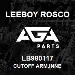 LB980117 Leeboy Rosco CUTOFF ARM,INNE | AGA Parts