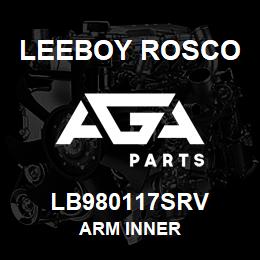 LB980117SRV Leeboy Rosco ARM INNER | AGA Parts