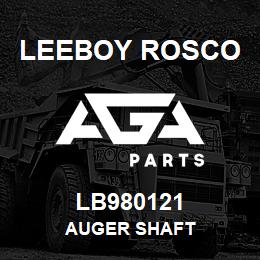 LB980121 Leeboy Rosco AUGER SHAFT | AGA Parts