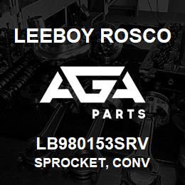 LB980153SRV Leeboy Rosco SPROCKET, CONV | AGA Parts