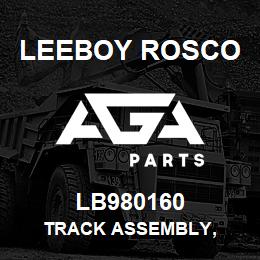 LB980160 Leeboy Rosco TRACK ASSEMBLY, | AGA Parts