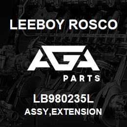 LB980235L Leeboy Rosco ASSY,EXTENSION | AGA Parts