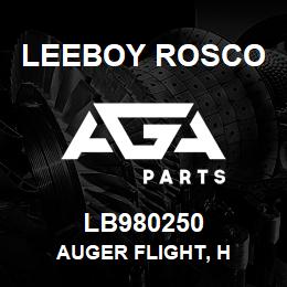 LB980250 Leeboy Rosco AUGER FLIGHT, H | AGA Parts