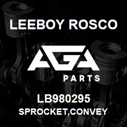 LB980295 Leeboy Rosco SPROCKET,CONVEY | AGA Parts