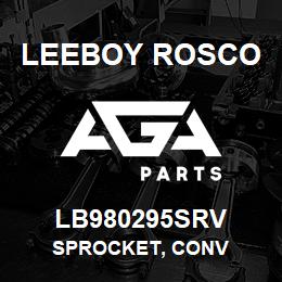 LB980295SRV Leeboy Rosco SPROCKET, CONV | AGA Parts