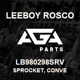 LB980298SRV Leeboy Rosco SPROCKET, CONVE | AGA Parts