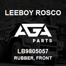 LB9805057 Leeboy Rosco RUBBER, FRONT | AGA Parts