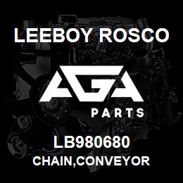 LB980680 Leeboy Rosco CHAIN,CONVEYOR | AGA Parts