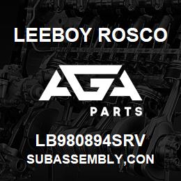 LB980894SRV Leeboy Rosco SUBASSEMBLY,CON | AGA Parts