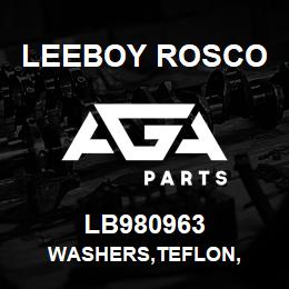 LB980963 Leeboy Rosco WASHERS,TEFLON, | AGA Parts