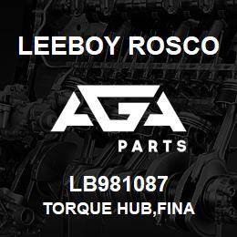 LB981087 Leeboy Rosco TORQUE HUB,FINA | AGA Parts