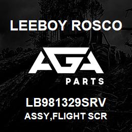 LB981329SRV Leeboy Rosco ASSY,FLIGHT SCR | AGA Parts