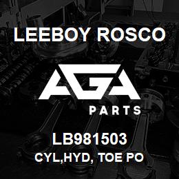 LB981503 Leeboy Rosco CYL,HYD, TOE PO | AGA Parts