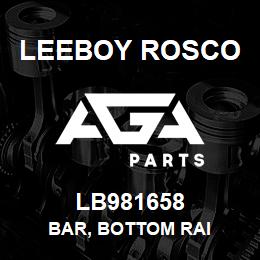 LB981658 Leeboy Rosco BAR, BOTTOM RAI | AGA Parts