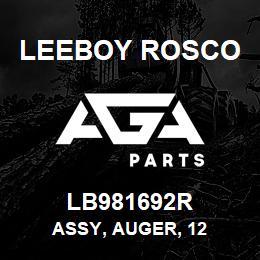 LB981692R Leeboy Rosco ASSY, AUGER, 12 | AGA Parts