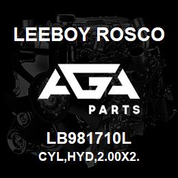 LB981710L Leeboy Rosco CYL,HYD,2.00X2. | AGA Parts