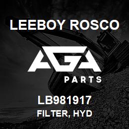 LB981917 Leeboy Rosco FILTER, HYD | AGA Parts