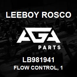 LB981941 Leeboy Rosco FLOW CONTROL, 1 | AGA Parts