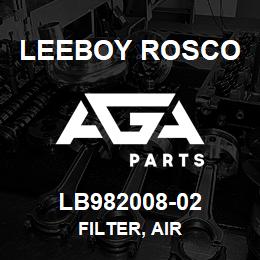 LB982008-02 Leeboy Rosco FILTER, AIR | AGA Parts