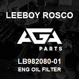 LB982080-01 Leeboy Rosco ENG OIL FILTER | AGA Parts