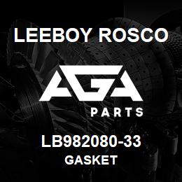 LB982080-33 Leeboy Rosco GASKET | AGA Parts