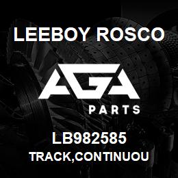 LB982585 Leeboy Rosco TRACK,CONTINUOU | AGA Parts