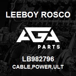 LB982796 Leeboy Rosco CABLE,POWER,ULT | AGA Parts