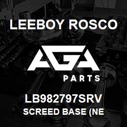 LB982797SRV Leeboy Rosco SCREED BASE (NE | AGA Parts