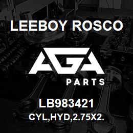 LB983421 Leeboy Rosco CYL,HYD,2.75X2. | AGA Parts