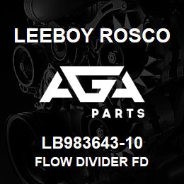 LB983643-10 Leeboy Rosco FLOW DIVIDER FD | AGA Parts