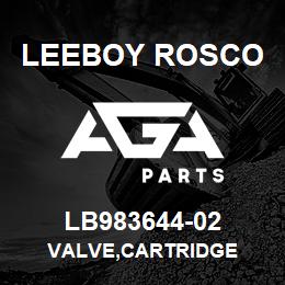 LB983644-02 Leeboy Rosco VALVE,CARTRIDGE | AGA Parts