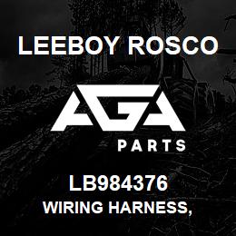 LB984376 Leeboy Rosco WIRING HARNESS, | AGA Parts