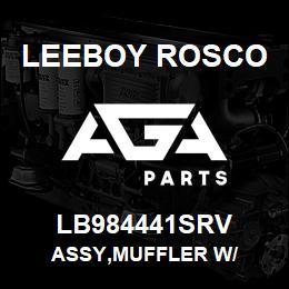 LB984441SRV Leeboy Rosco ASSY,MUFFLER W/ | AGA Parts