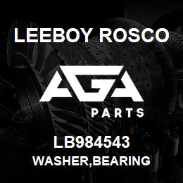 LB984543 Leeboy Rosco WASHER,BEARING | AGA Parts