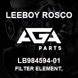 LB984594-01 Leeboy Rosco FILTER ELEMENT, | AGA Parts