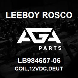 LB984657-06 Leeboy Rosco COIL,12VDC,DEUT | AGA Parts