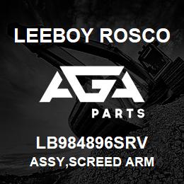 LB984896SRV Leeboy Rosco ASSY,SCREED ARM | AGA Parts